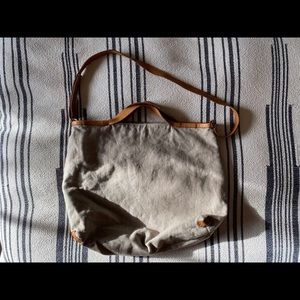 Jo canvas and leather handbag